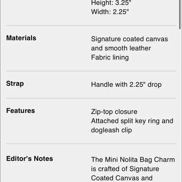 Coach Purple Mini Bag Charm - Picture 2 of 2